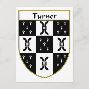 Turner Coat of Arms/Family Crest Briefkaart