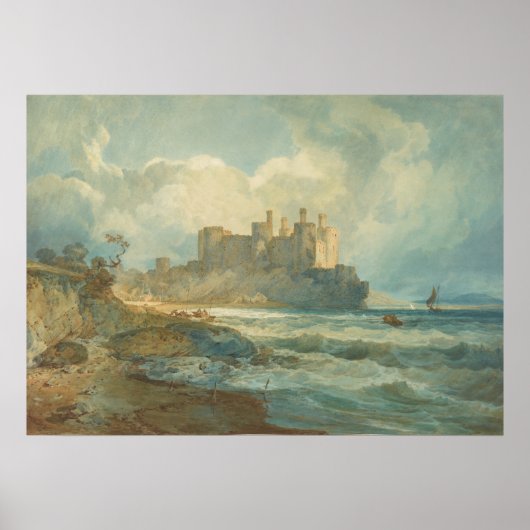 Turner - Conway Castle, North Wales (1798) Poster (Voorkant)
