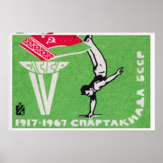 Turner doet een handstand Sovjet-Unie Poster (Voorkant)