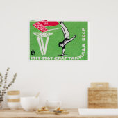 Turner doet een handstand Sovjet-Unie Poster (Keuken)
