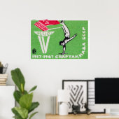 Turner doet een handstand Sovjet-Unie Poster (Thuiskantoor)