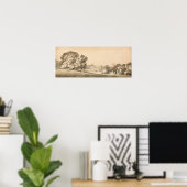 Turner - Driekamerig Georgisch Huis In Park Poster (Thuiskantoor)