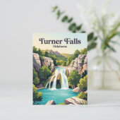 Turner Falls Oklahoma Briefkaart (Staand voorkant)