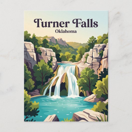 Turner Falls Oklahoma Briefkaart (Voorkant)