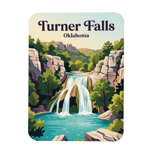Turner Falls Oklahoma Magneet (Verticaal)