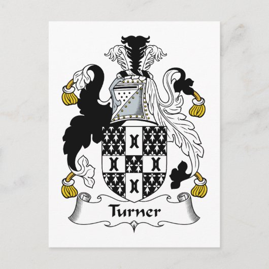 Turner Family Crest Briefkaart (Voorkant)