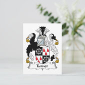 Turner Family Crest Briefkaart (Staand voorkant)
