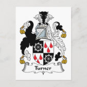 Turner Family Crest Briefkaart (Voorkant)