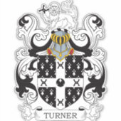 Turner Family Crest Sticker (Voorkant)