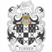 Turner Family Crest Sticker (Voorkant)