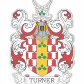 Turner Family Crest Sticker (Voorkant)