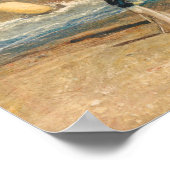 Turner - Folkestone Harbour en Coast to Dover Poster (Hoek)