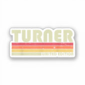 TURNER Funny Job Title Professionals Birthday Work Sticker (Voorkant)
