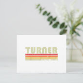 TURNER Grappige Functietitel Beroep Verjaardag Wer Briefkaart (Staand voorkant)