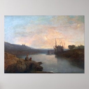 Turner - Harlech Castle van Twgwyn Ferry Summer Poster