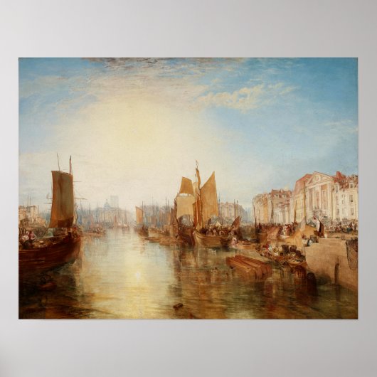Turner - haven van Dieppe Poster (Voorkant)