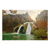 Turner Herfsten Oklahoma Waterfall Foto Afdruk (Voorkant)