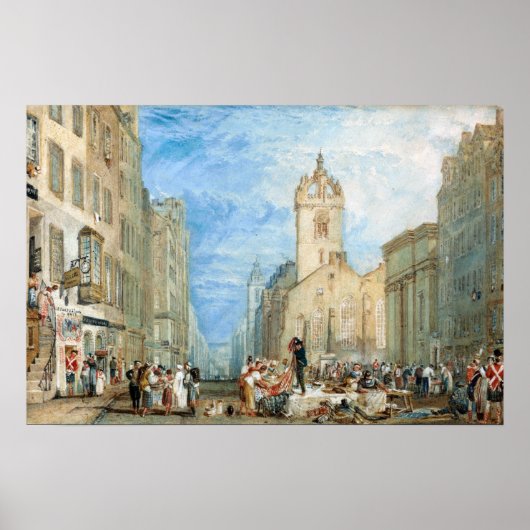 Turner - High Street Edinburgh Poster (Voorkant)