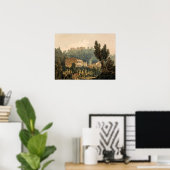 Turner - in Valley bij Vietri Poster (Thuiskantoor)