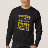 Turner Job Title Employee Funny Worker Profession  Trui (Voorkant)