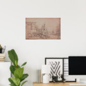 Turner - Kolenschepen laden North Shields Poster (Thuiskantoor)