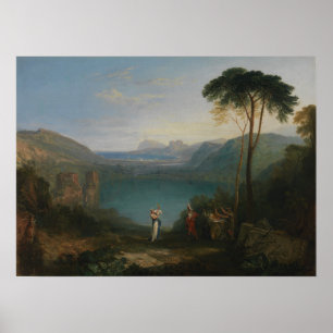 Turner - Lake Avernus Aeneas and Cumaean Sybil Poster
