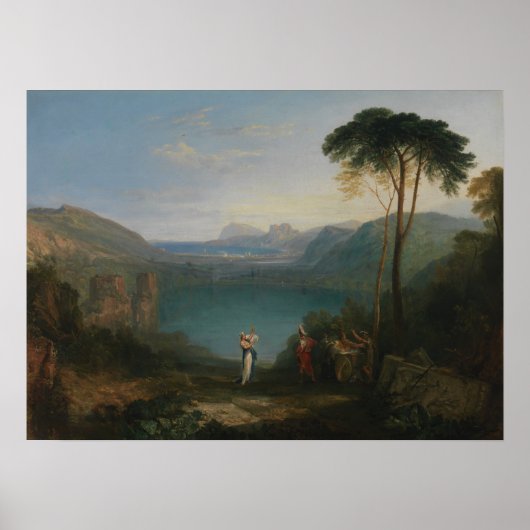 Turner - Lake Avernus Aeneas and Cumaean Sybil Poster (Voorkant)