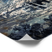 Turner - Landschap met schuur Poster (Hoek)