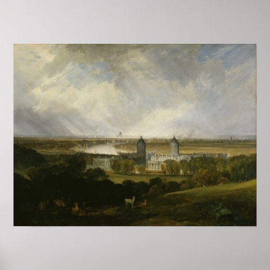 Turner - Londen vanuit Greenwich Park Poster (Voorkant)
