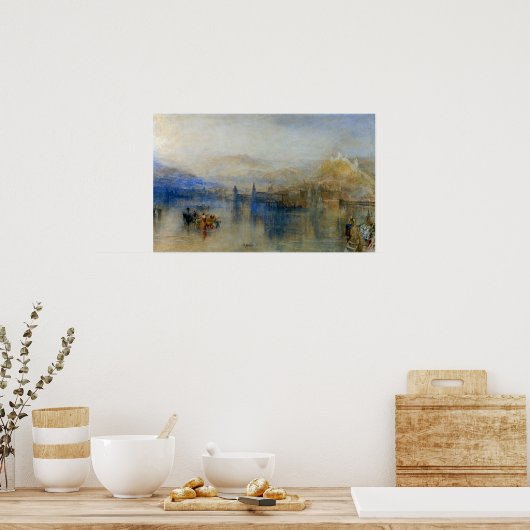 Turner - Lucerne uit het meer Poster (Keuken)