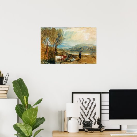 Turner - Lulworth Castle Dorset Poster (Thuiskantoor)