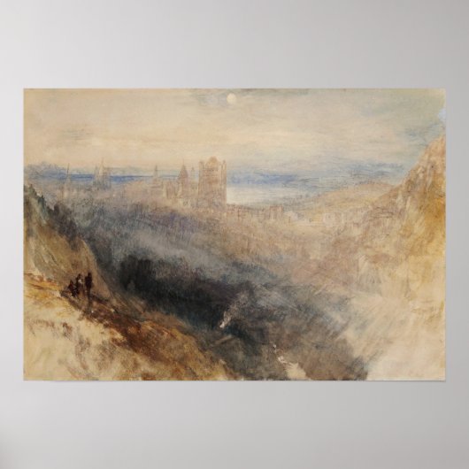 Turner - Maan boven Lausanne Poster (Voorkant)