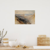 Turner - Maan boven Lausanne Poster (Keuken)