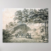 Turner - Man met paard en karton die kwadratuur in Poster (Voorkant)