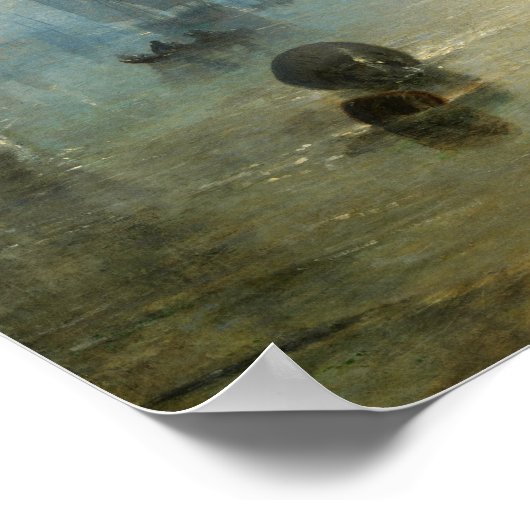 Turner - mannen koppen in steenkool met maanlicht poster (Hoek)