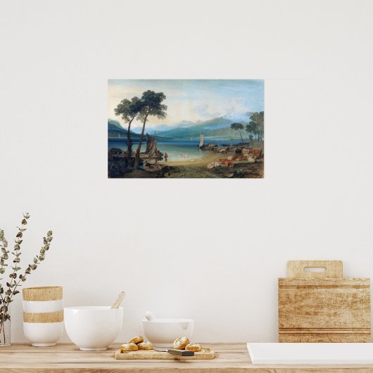 Turner - Meer van Genève en Mont Blanc Poster (Keuken)