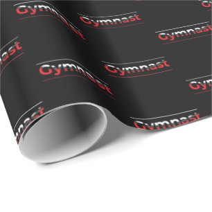 Turner - Minimalistische moderne gymnastiek woord Cadeaupapier