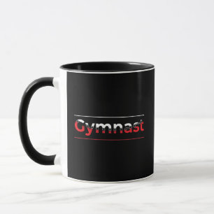 Turner - Minimalistische moderne gymnastiek woord Mok