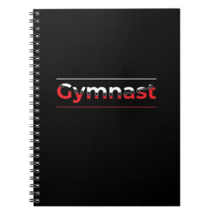 Turner - Minimalistische moderne gymnastiek woord Notitieboek