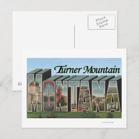 Turner Mountain, Montana Briefkaart (Voorkant / Achterkant)