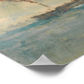 Turner - peddel-stoomvormer in Storm Poster (Hoek)
