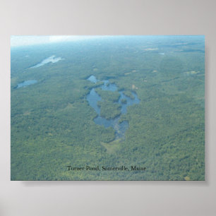 Turner Pond, Somerville Maine Poster
