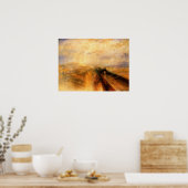 Turner - Regenstoom en snelle Westerne treinen Poster (Keuken)