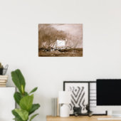 Turner - scheepsscène met vissers poster (Thuiskantoor)