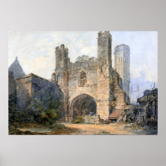 Turner - Sint-Augustinuspoort Canterbury Poster (Voorkant)