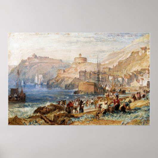 Turner - St. Mawes Cornwall Poster (Voorkant)