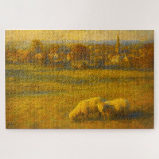 Turner Style English Sheep Rural Landscape Puzzle Legpuzzel (Horizontaal)