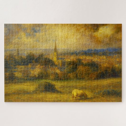 Turner Style Somerset Schapen Landelijk Landschap  Legpuzzel (Horizontaal)