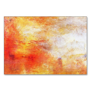 Turner Sun die over een Abstract landschap van het Kaart