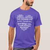 Turner Syndrome Awareness I love Iemand with T-shirt (Voorkant)